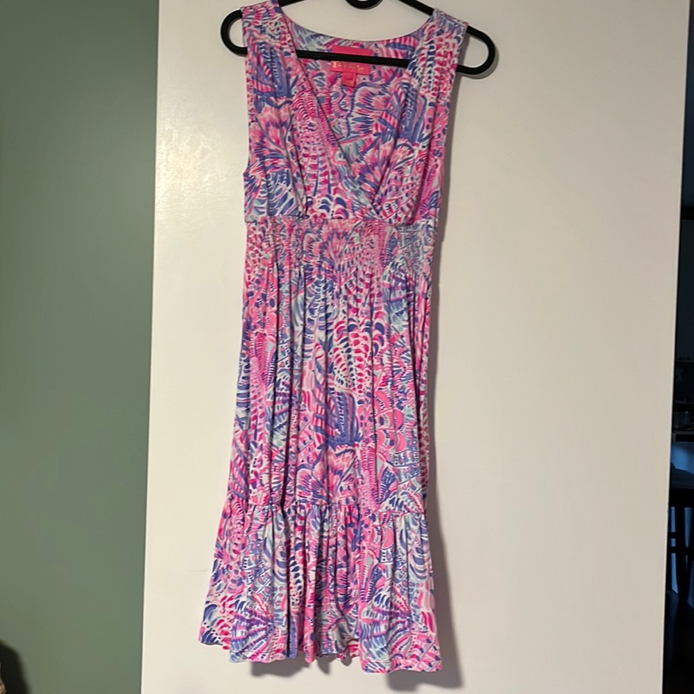 Lily Pulitzer Vivette Ruffle Dress in Sea You Soon